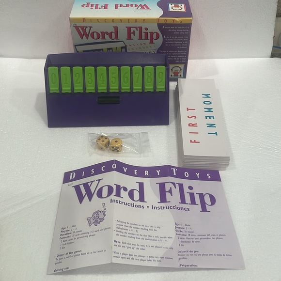 Vintage Discovery toys Word flip complete spelling family game educational Toy - Picture 6 of 10